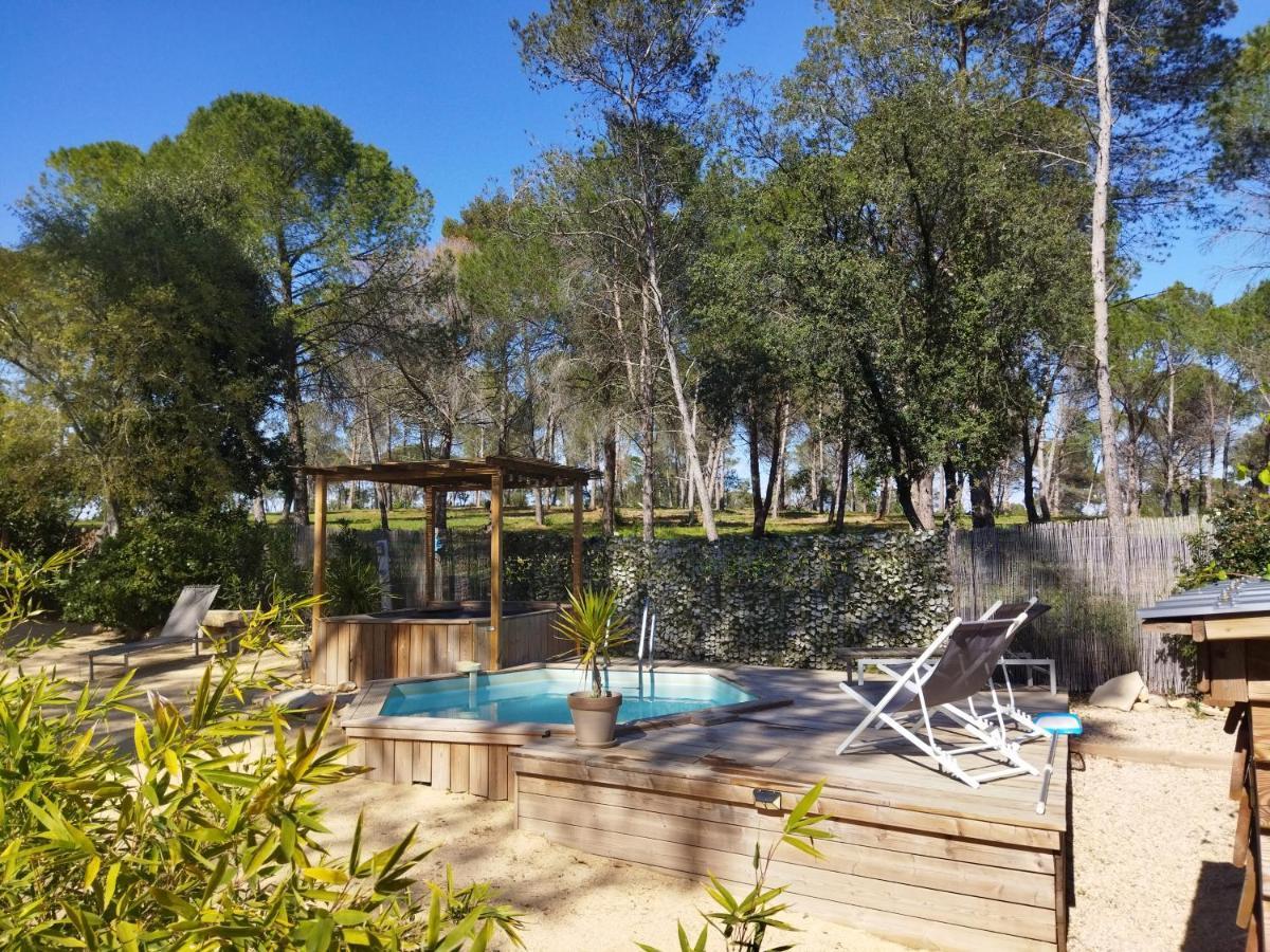 Maison 5 Personnes En Garrigue - Piscine-Spa Prive Langlade Buitenkant foto