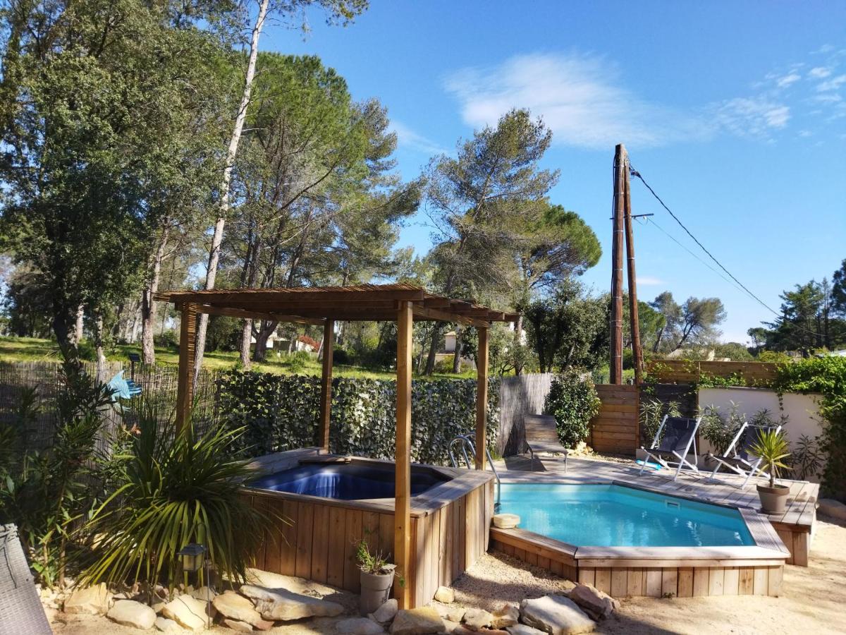 Maison 5 Personnes En Garrigue - Piscine-Spa Prive Langlade Buitenkant foto